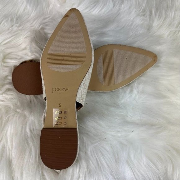 J. Crew Factory Bow-Back Flats in Gold - Picture 6 of 6